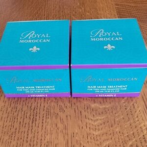 Royal Moroccan Nurishing Hair Masks - Set of 2! - For thin / damaged hair